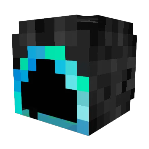 Blue_Firee Minecraft avatar head, 3D render