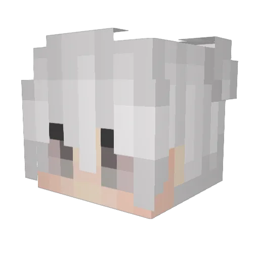 Blue_Gold_Macaw Minecraft avatar head, 3D render