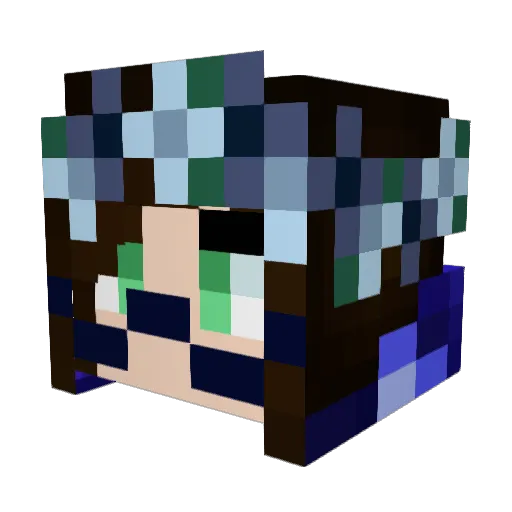 Blue_Gravity0 Minecraft avatar head, 3D render