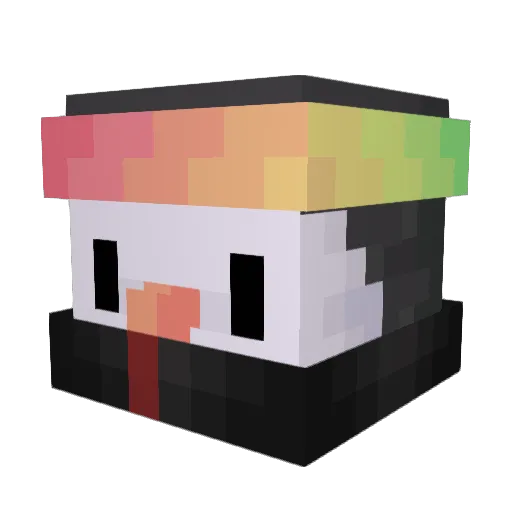 Blue_Ic3 Minecraft avatar head, 3D render