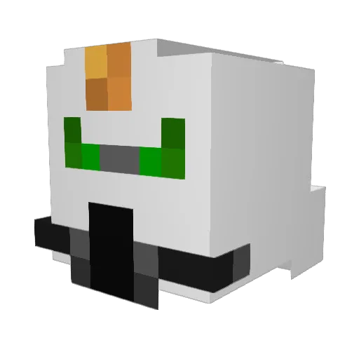 Blue_Jet Minecraft avatar head, 3D render