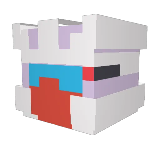 Blue_Knight_1 Minecraft avatar head, 3D render