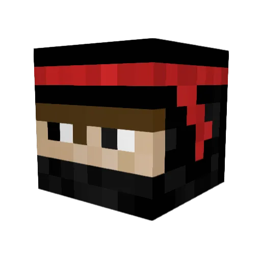 Blue_Lightning7 Minecraft avatar head, 3D render