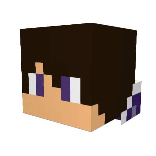 Blue_Machine Minecraft avatar head, 3D render