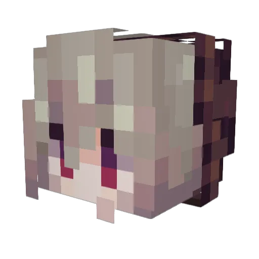Blue_Nox Minecraft avatar head, 3D render