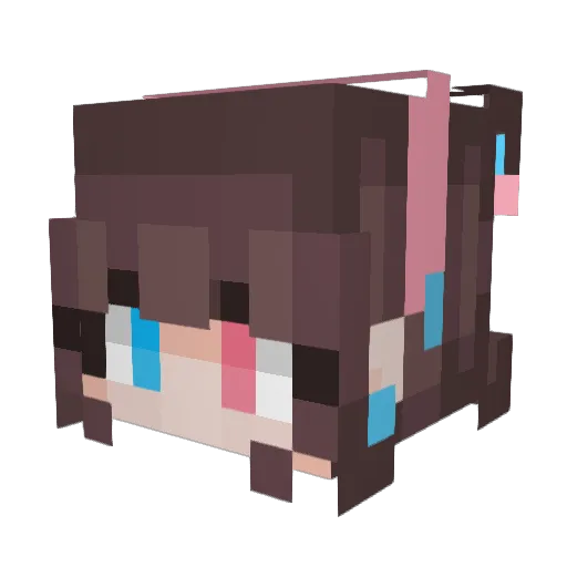 Blue_Petrel Minecraft avatar head, 3D render