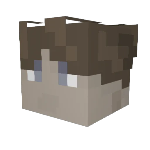 Blue_Porsche Minecraft avatar head, 3D render