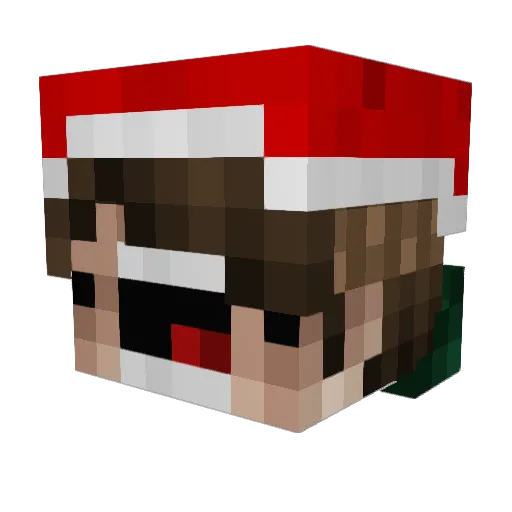 Blue_Print_ Minecraft avatar head, 3D render