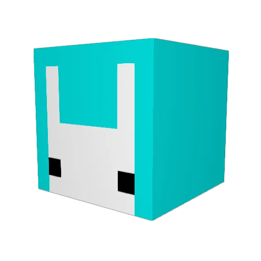 Blue_Rabbit0210 Minecraft avatar head, 3D render