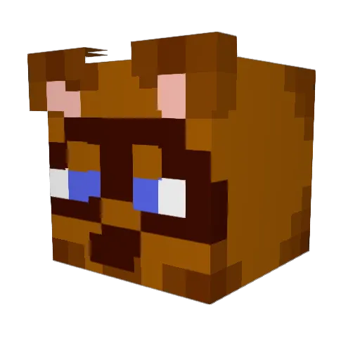 Blue_SlimeJ Minecraft avatar head, 3D render