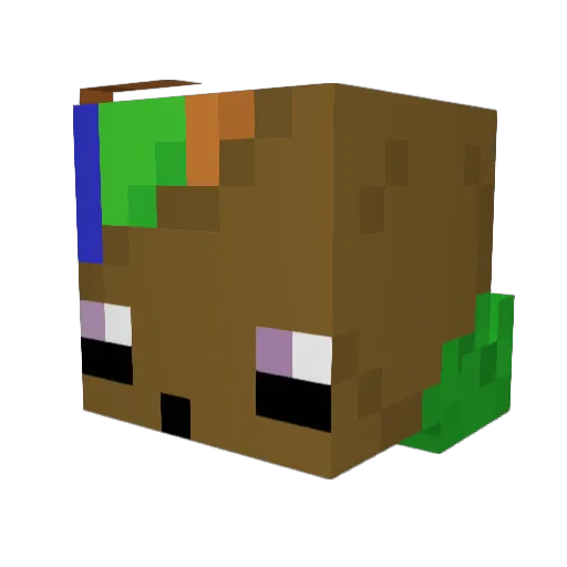 Blue_SunDrop Minecraft avatar head, 3D render