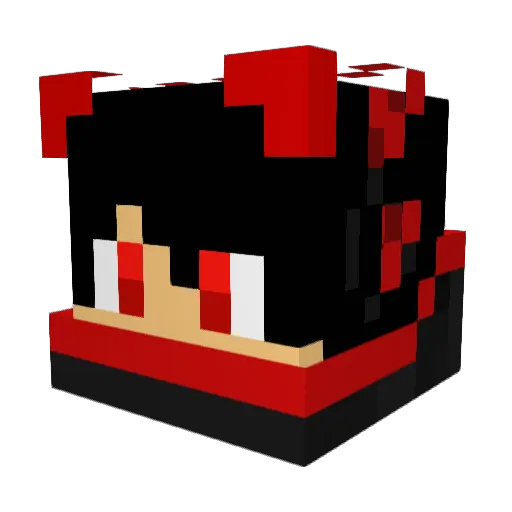 Blue_Wolf1 Minecraft avatar head, 3D render
