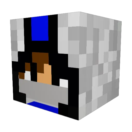 Blue_diamond100 Minecraft avatar head, 3D render