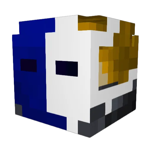 Blue_dragon_66 Minecraft avatar head, 3D render