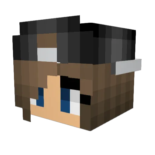 Blue_eye27 Minecraft avatar head, 3D render
