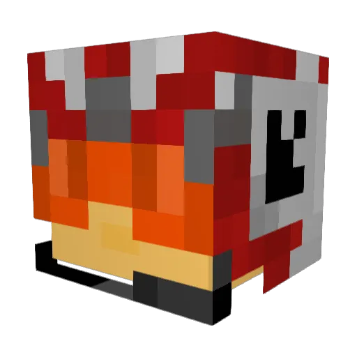 Blue_leader_22 Minecraft avatar head, 3D render