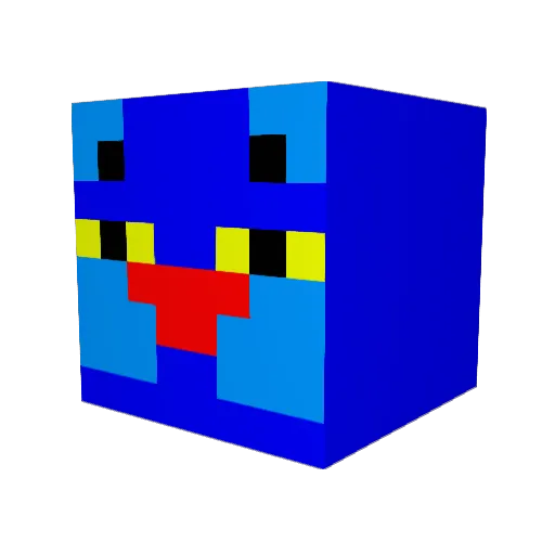 Blue_panther1 Minecraft avatar head, 3D render