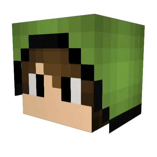 Blue_planet41 Minecraft avatar head, 3D render