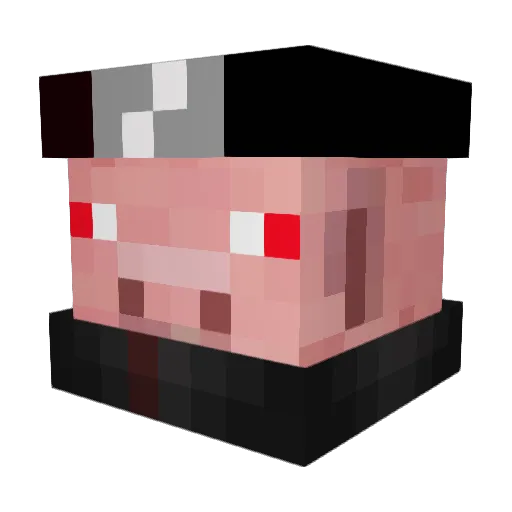 Blue_xxx Minecraft avatar head, 3D render