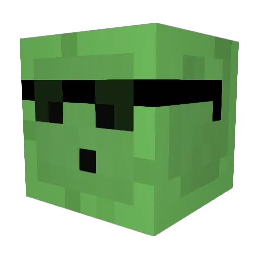 Bluebeans777 Minecraft avatar head, 3D render