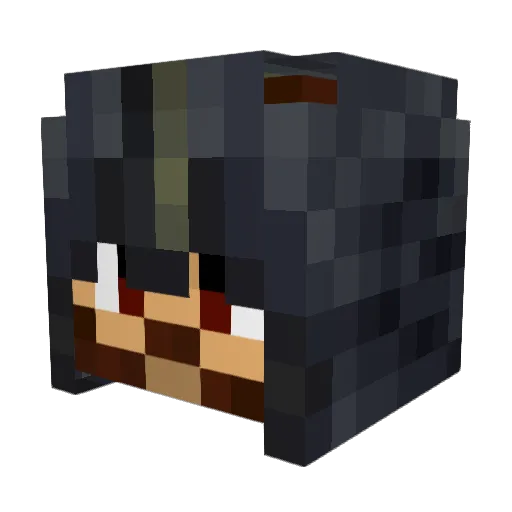 Bluebear61 Minecraft avatar head, 3D render