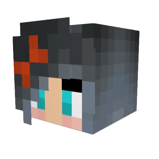 Bluebell1998 Minecraft avatar head, 3D render