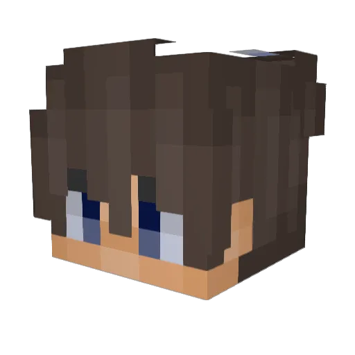 BlueberrXy_ Minecraft avatar head, 3D render