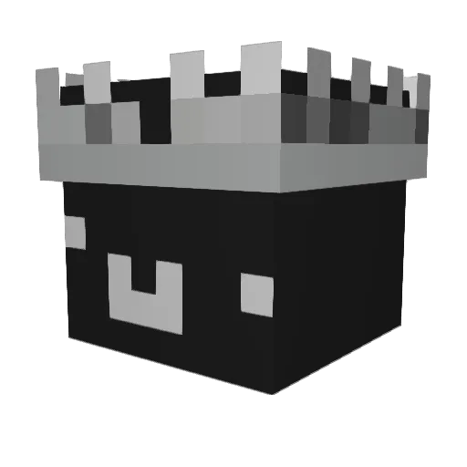 Blueberry047 Minecraft avatar head, 3D render