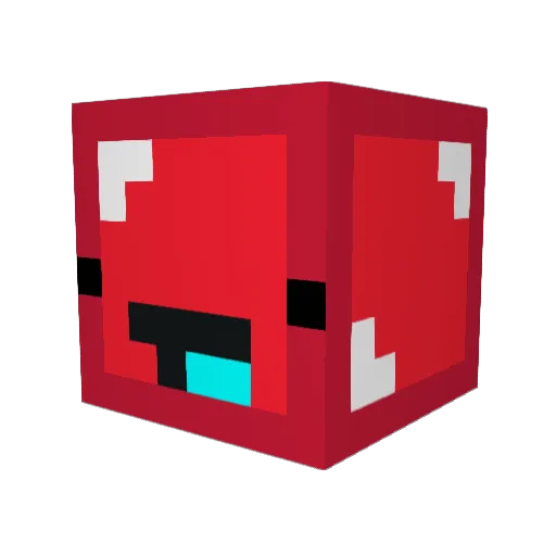 Blueberry90 Minecraft avatar head, 3D render