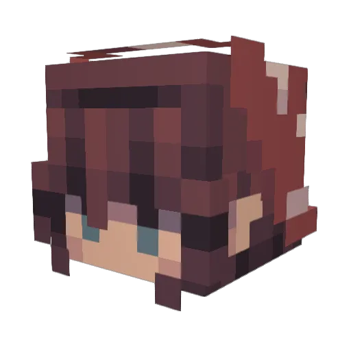 BlueberryFrost_ Minecraft avatar head, 3D render