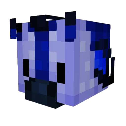 BlueberryGiblet Minecraft avatar head, 3D render