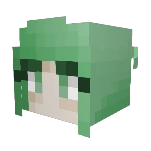 BlueberryScurry Minecraft avatar head, 3D render