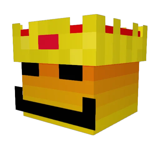 BlueberrySharkYT Minecraft avatar head, 3D render