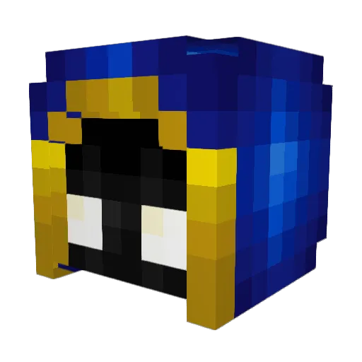 BlueberryWizard Minecraft avatar head, 3D render