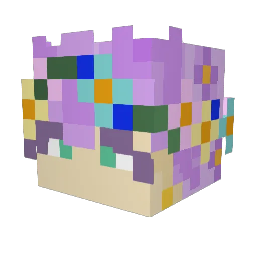 Bluebird846 Minecraft avatar head, 3D render