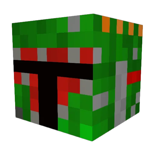 Blueblaze16 Minecraft avatar head, 3D render