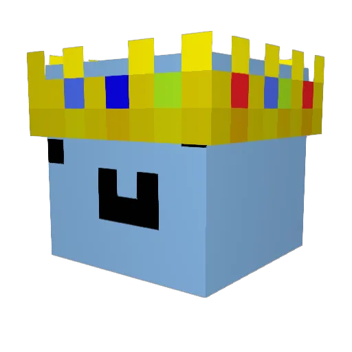 Blueblob_o Minecraft avatar head, 3D render