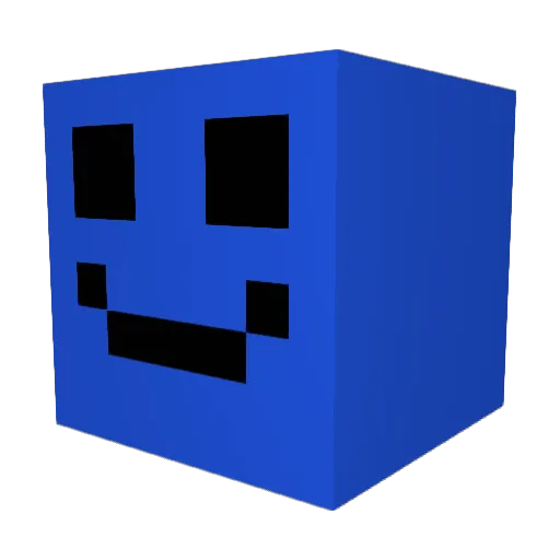 Blueboy3333 Minecraft avatar head, 3D render