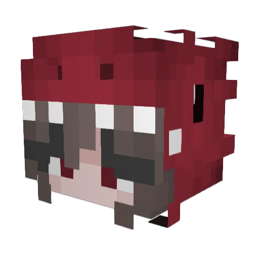 Bluecat_HD Minecraft avatar head, 3D render