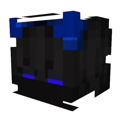 Bluedeadxyz01 Minecraft avatar head, 3D render