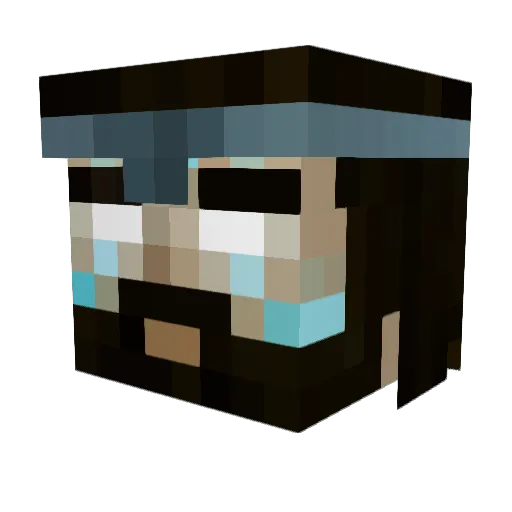 Bluedevils3456 Minecraft avatar head, 3D render