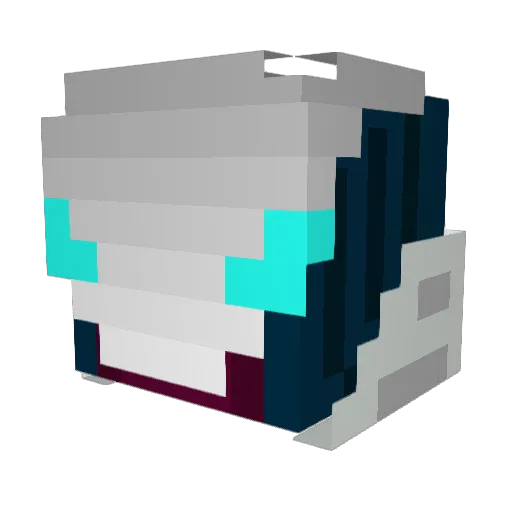 Bluedragon4565 Minecraft avatar head, 3D render