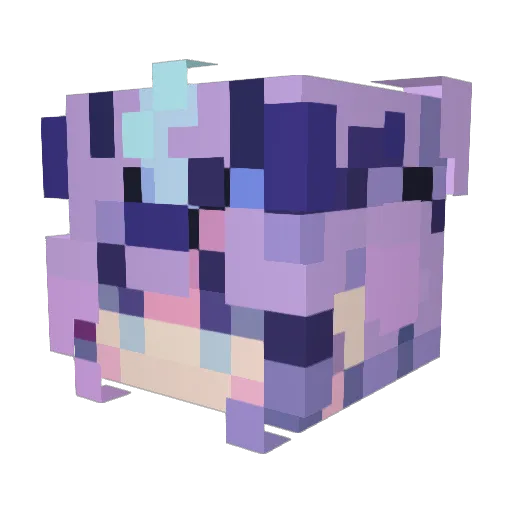 BlueeDragonn Minecraft avatar head, 3D render