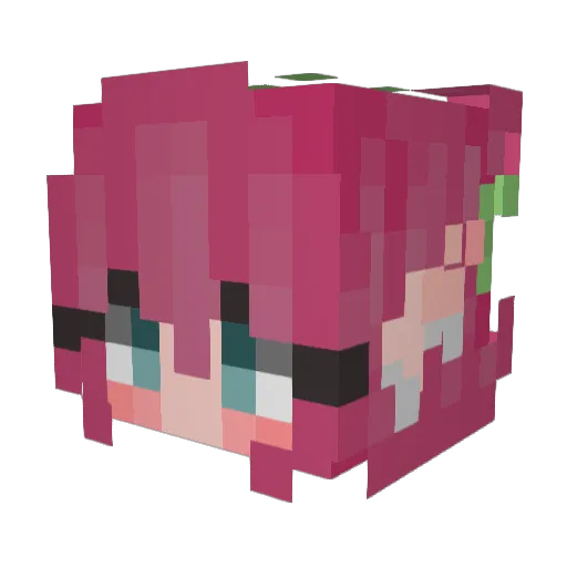 Blueeyedraven Minecraft avatar head, 3D render