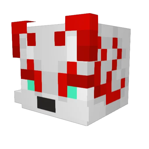 Bluefiregamer64 Minecraft avatar head, 3D render