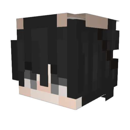 BluefoxTM Minecraft avatar head, 3D render