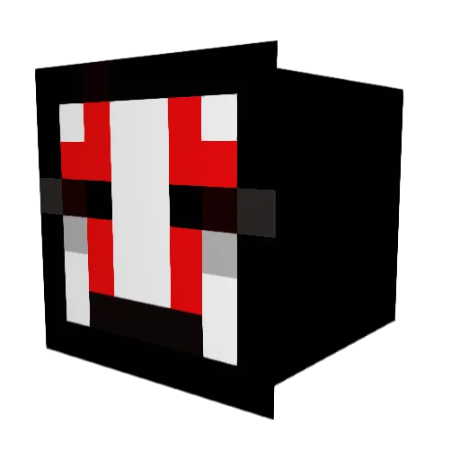 Bluefoxxx Minecraft avatar head, 3D render