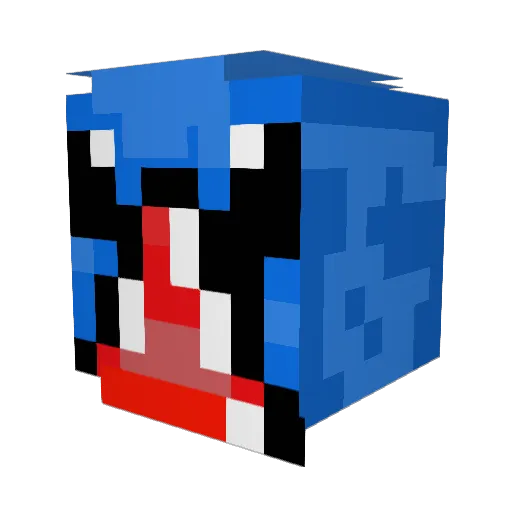 Bluefyre8492 Minecraft avatar head, 3D render