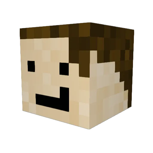 Blueice641 Minecraft avatar head, 3D render
