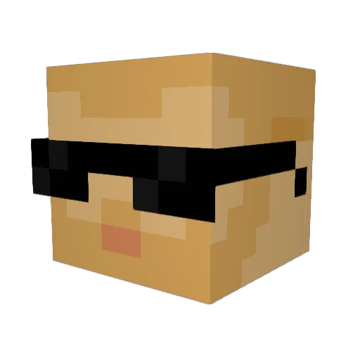 Blueisgood17 Minecraft avatar head, 3D render